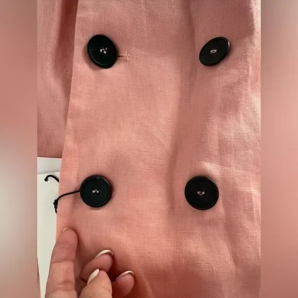 NWT ZARA LINEN BLAZER - Picture 8 of 9